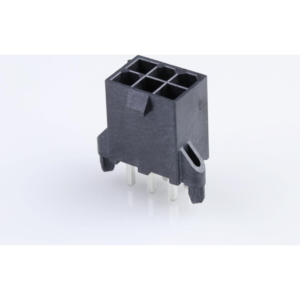 Molex-0462070206 Steckverbinderleisten und Leiterplattenbuchsen Conn Wire to Board HDR 6Power POS 4.2mm Solder ST Top Entry Thru-Hole Mini-Fit Jr. Tray