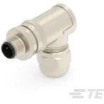 TE Connectivity-T4113012021-000 Steckverbinder, rund Standard Circular Connectors M12 M, 2P GOLD ACODE RA SHIELDED PG9