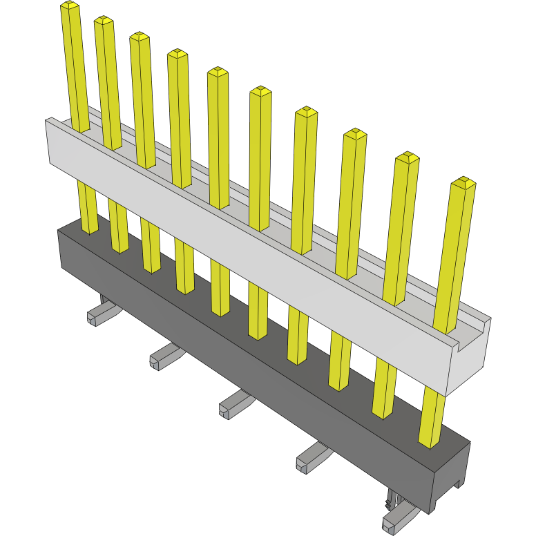 Samtec Hdr HW-10-09-S-S-415-SM-LC by Samtec | Connector Headers and PCB ...