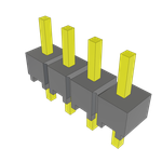 Conn Unshrouded Header HDR 4 POS 2.54mm Solder ST Top Entry Thru-Hole Bulk