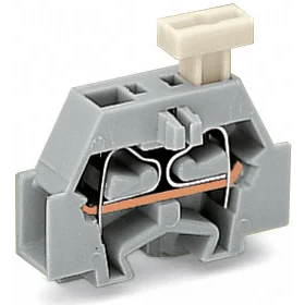 WAGO-261-321/331-000 Steckverbinder, Klemmenblöcke 2-Conductor end Terminal Block, with push-buttons on one side, without protruding snap-in mounting foot, for terminal strips with snap- in mounting feet