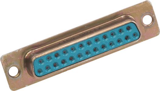 Cinch Connectivity Solutions-DBM-25S A156 Connector D-Subminiature Conn D-Sub SKT 25 POS Solder RA Thru-Hole 25 Terminal 1 Port