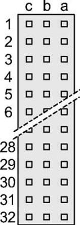 Schroff GmbH-69001826 Blackplane del conector MALE CONNECTOR SOLDER PINS, LENGTH 3 MM