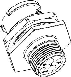 Amphenol-FLS712N8PHEC03 圆形连接器 Conn Circular PIN 8 POS Crimp ST Jam Nut 8 Terminal 1 Port Bag