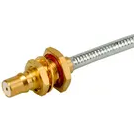 HUBER+SUHNER-24_QMA-50-3-3/111_NE RF-Steckverbinder Conn QMA 0Hz to 11GHz 50Ohm Solder ST Panel Mount F Gold