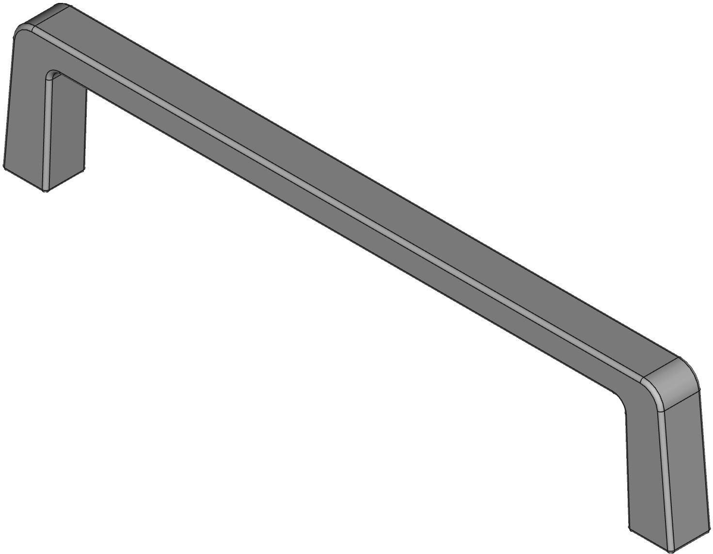 Hammond Manufacturing-M268-4 null Handle, Aluminum, Matte Anodized, Clear