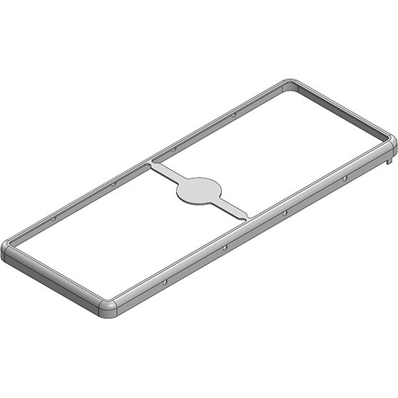 Masach Tech-MS737-10F-NS null 73.7 x 28.1 x 2.9mm Two-piece Drawn-Seamless RF Shield/EMI Shield FRAME (Nickel-Silver)