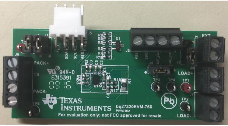 Texas Instruments-BQ27320EVM-766 Energiemanagement, Entwicklungsplatinen und -kits BQ27320 Battery Management Evaluation Board