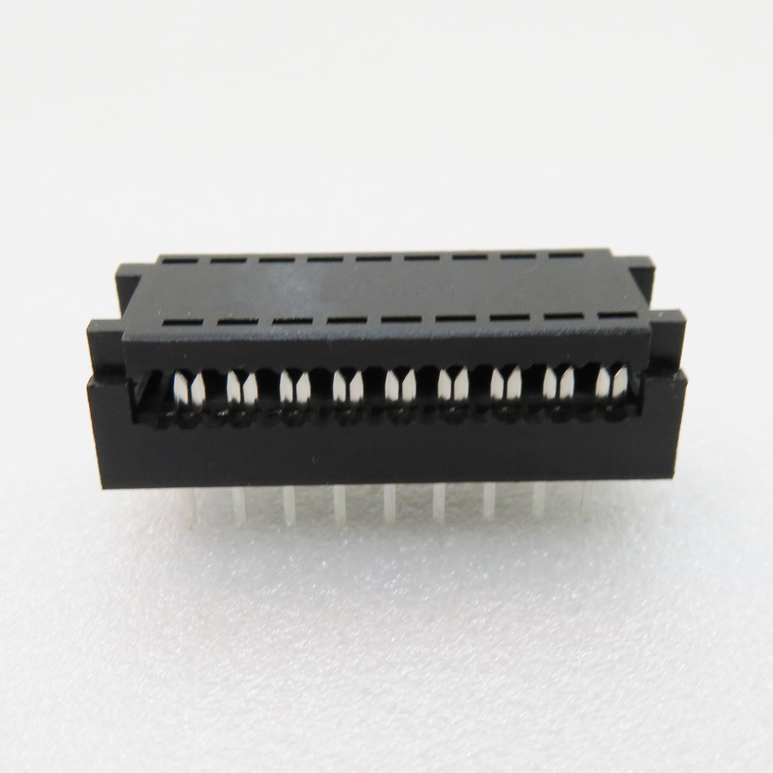 ADAM TECH-FDP-318-T Connector Headers and PCB Receptacles Conn IDC Connector HDR 18 POS 2.54mm Solder RA Thru-Hole