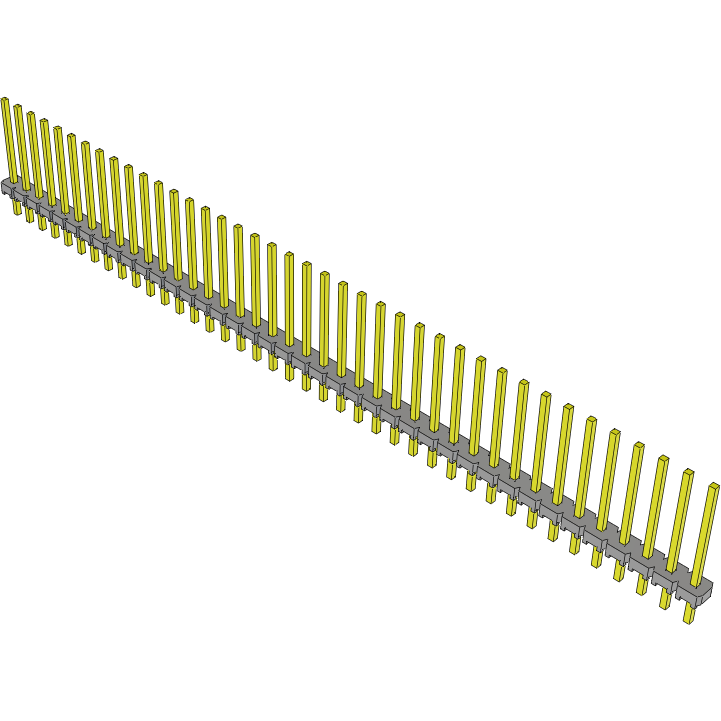 Samtec-MTLW-140-22-G-S-450 Connector Headers and PCB Receptacles Conn Unshrouded Header HDR 40 POS 2.54mm Solder ST Top Entry Thru-Hole Bulk
