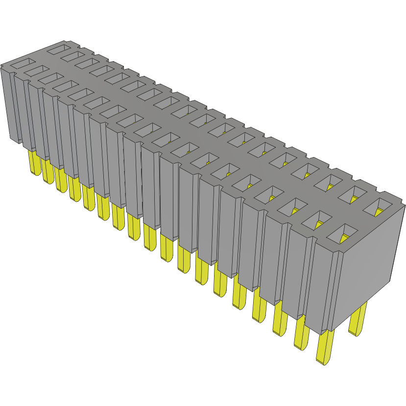 Samtec-SLM-118-01-T-D Connector Headers and PCB Receptacles Conn Socket Strip SKT 36 POS 1.27mm Solder ST Top Entry Thru-Hole Tube