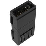 Conn Shrouded Header (4 Sides) Adapter M/M 12/12 POS 1.27mm ST Tray