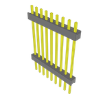 Conn Board Stacker HDR 9 POS 2.54mm Solder ST Top Entry Thru-Hole Bulk