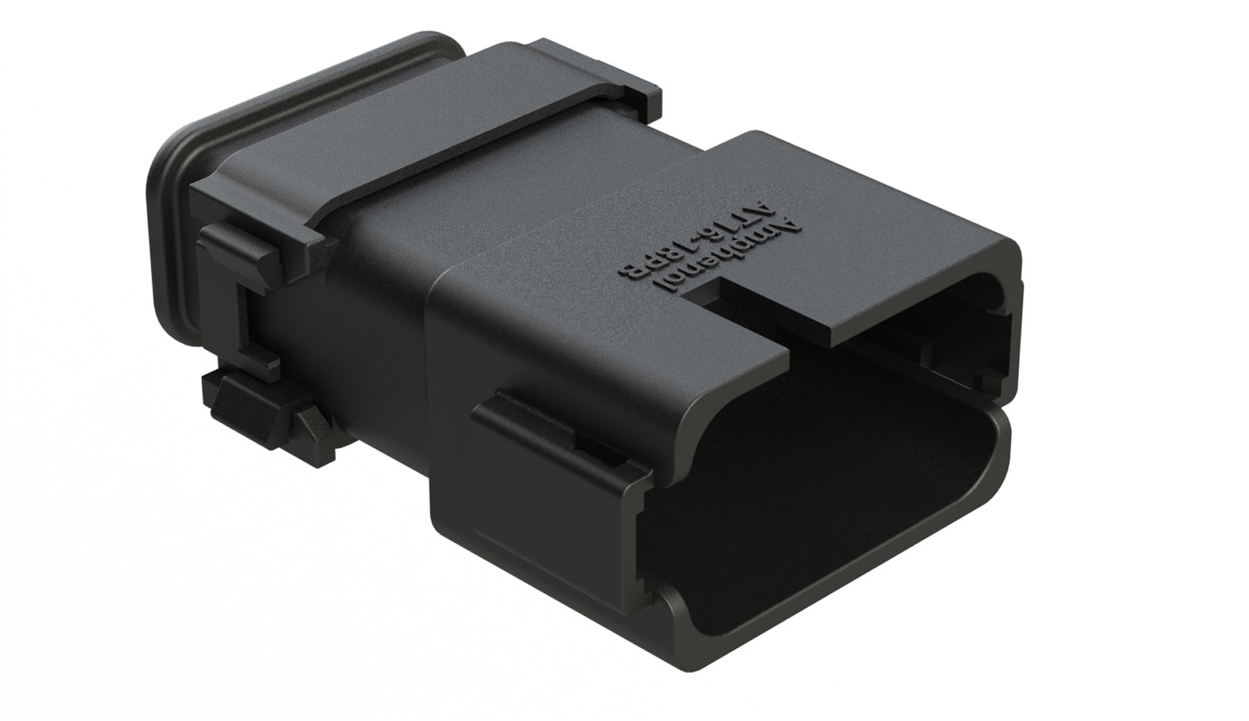 Amphenol-AT16-18PB-SR02 Einzeladersteckverbinder, Gehäuse Conn Housing PL 18 POS Crimp ST Cable Mount Black