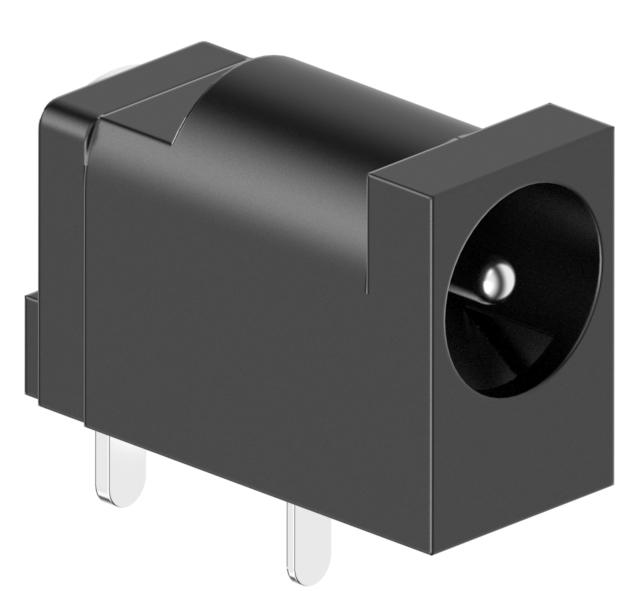 Tensility International-54-00144 Steckverbinder Conn DC Power RCP 2 POS Solder RA Thru-Hole 3 Terminal 1 Port