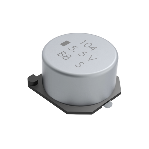 KEMET Corporation-FCS0V474ZFTBR24 Capacitor Electric Double Layer- Supercaps Cap Supercap 0.47F 3.5V -20% to 80% ( 10.7 X 8.5mm ) SMD Cylindrical 50 Ohm 85°C T/R