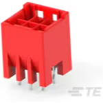 Conn Shrouded Header (4 Sides) HDR 6Power POS 3.3mm Solder ST Top Entry Thru-Hole Tray