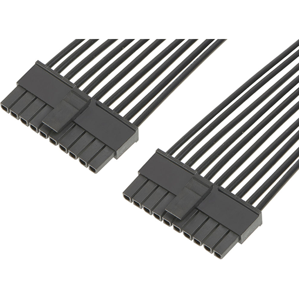 Molex-2147502103 Andere Kabelbaugruppen Cable Assembly UL 10002 0.6m 18AWG Wire to Board to Wire to Board 10 to 10 POS F-F Crimp-Crimp Bag