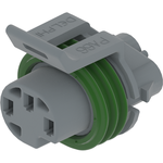 Conn Housing F 4 POS Crimp ST Cable Mount Medium Gray