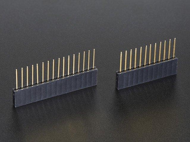 Adafruit Industries-2830 Komponentensätze Stacking Headers for Feather - 12-pin and 16-pin female headers