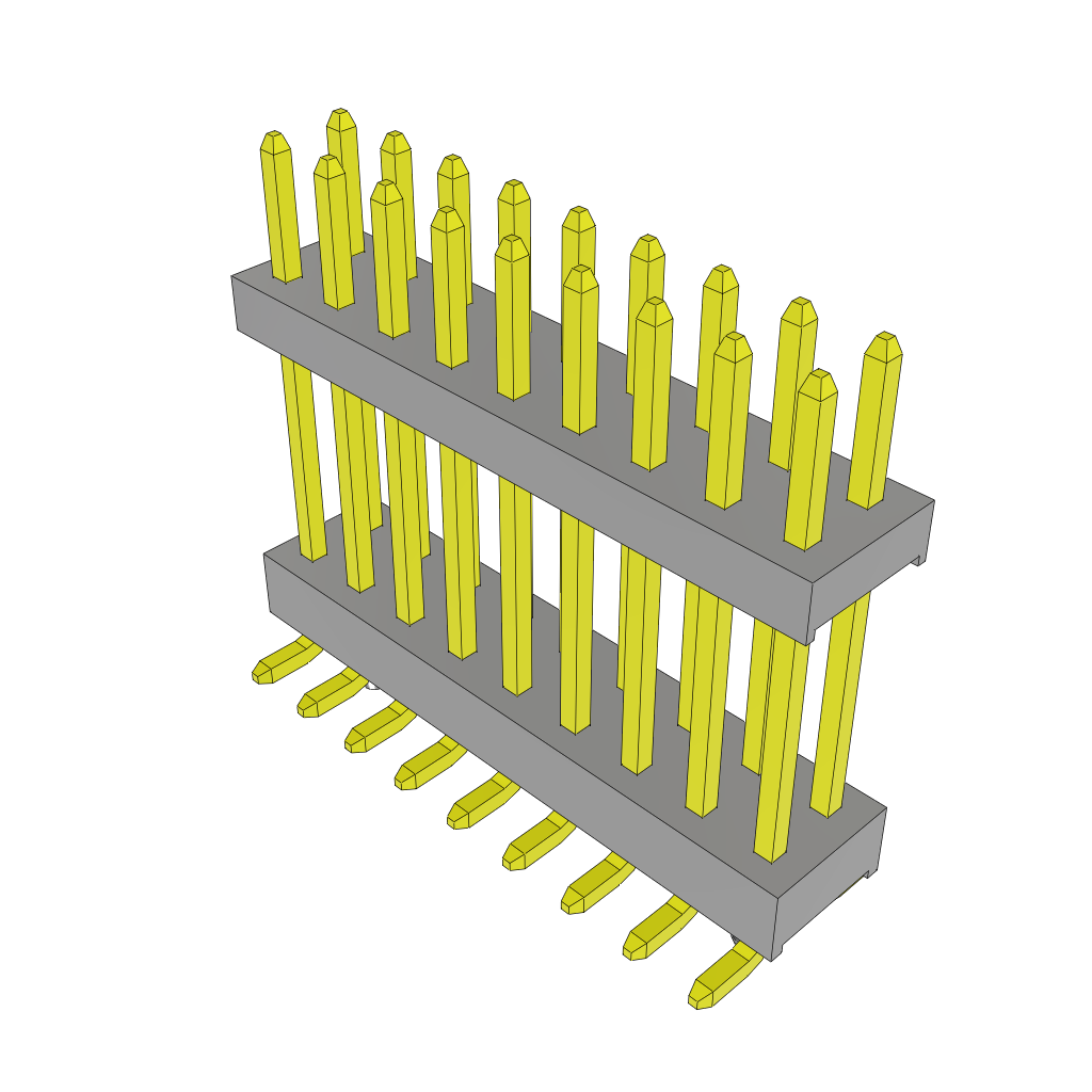 Samtec-TW-09-06-L-D-460-SM-A Cabezales del conector y receptáculos PCB Conn Board Stacker HDR 18 POS 2mm Solder ST Top Entry SMD Tube