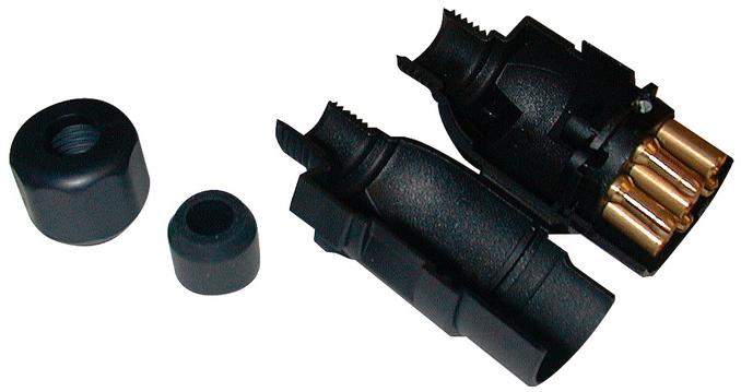 Littelfuse-00511700 Connecteur circulaire Connector, 7-Pole Plastic Body Plugs