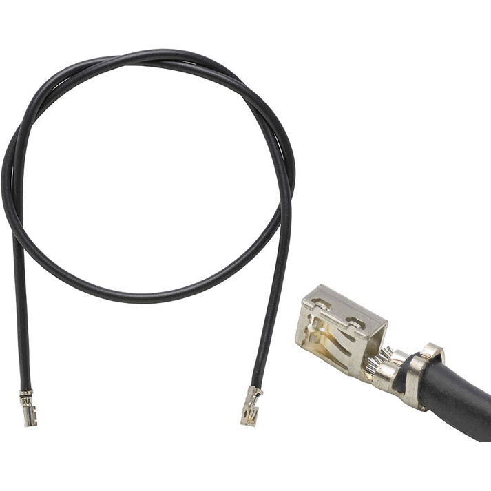 Amphenol Communications Solutions-10164065-H0030YYLF Andere Kabelbaugruppen Pre-Crimped Wire Leads With Gold Plated Terminals, 30mm Cable Length