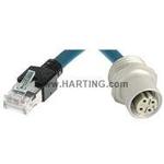 Cable Assembly Pigtail 0.048m 26AWG RJ-45 to Circular 8 to 8 POS F-F