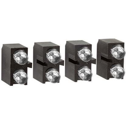 Bivar-H204CYDL LED T-1 3mm 90 degree BI-Level Quad LED