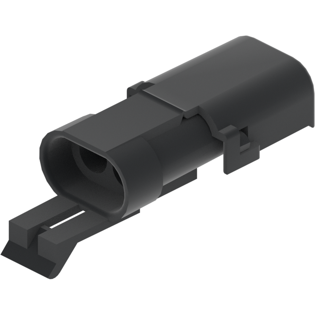 Delphi-12010154 分立接线罩连接器 Conn Housing M 2 POS 7.7mm Crimp ST Cable Mount