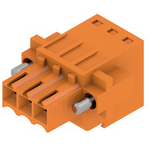 Weidmuller-1690890000 Steckverbinder, Klemmenblöcke Conn Terminal Block SKT 3 POS 3.5mm Tension Clamp ST Cable Mount 10A Box