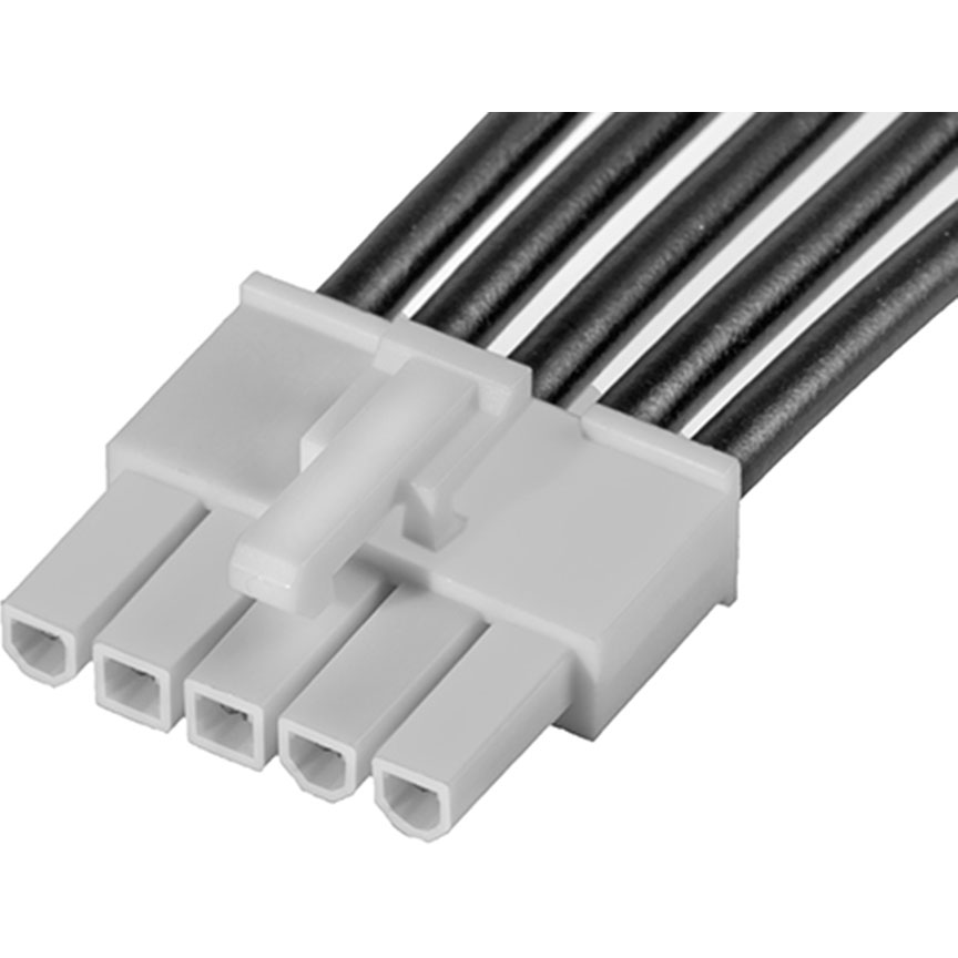 Molex-2153212053 Andere Kabelbaugruppen Cable Assembly UL 1015 0.6m 16AWG Wire to Board 5 POS F Crimp Bag