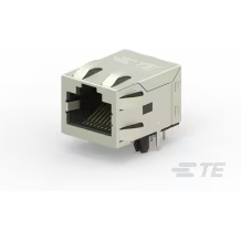 TE Connectivity-2301994-1 Telecomunicaciones y teléfono del conector Conn RJ-45 RCP 8 POS 1.27mm Solder RA Thru-Hole 8 Terminal 1 Port Cat 5 Reel