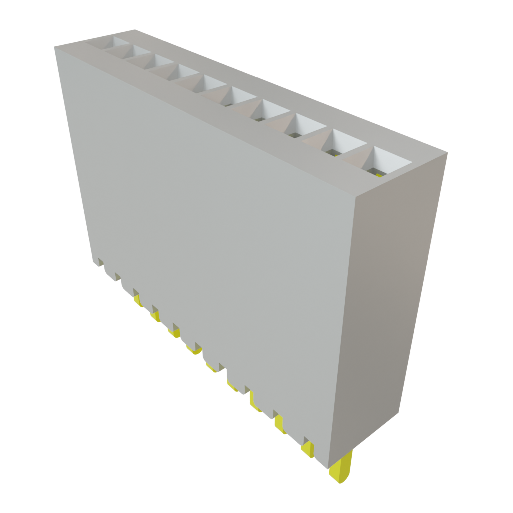 Samtec-SMS-110-01-L-S Piastre connettori e prese PCB Conn Micro Socket Strip SKT 10 POS 1.27mm Solder ST Thru-Hole Tube