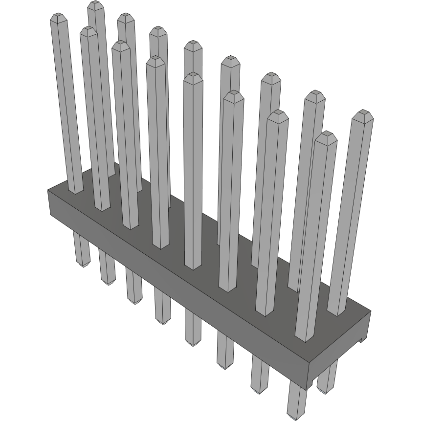 Samtec-MTMM-108-09-T-D-350 Cabezales del conector y receptáculos PCB Conn Unshrouded Header HDR 16 POS 2mm Solder ST Thru-Hole Bulk