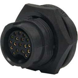 Switchcraft-EN3P18F26SX 圆形连接器 Conn Circular SKT 18 POS Solder Cup ST Panel Mount 18 Terminal 1 Port Bulk