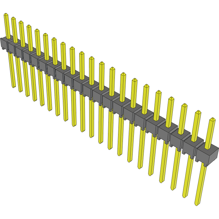 Samtec-TSW-121-09-G-S 连接器插头及 PCB 插座 Conn Unshrouded Header HDR 21 POS 2.54mm Solder ST Top Entry Thru-Hole Bulk