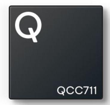 QUALCOMM-QCC-711-1-MQFN48C-MT-02-1 Bluetooth Tri-Core Ultra-Low Power Bluetooth Low Energy (LE) SoC