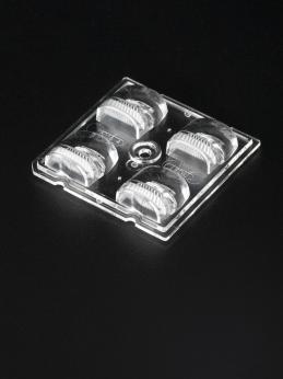 LEDIL OY-C15014_STRADA-2X2-T4-B Optical Lenses Square Optical Lens Clear PMMA Box