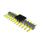 Conn Unshrouded Header HDR 12 POS 2.54mm Solder RA Side Entry SMD T/R