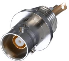 Cinch Connectivity Solutions-BJ77 RF-Steckverbinder Conn TRB 0Hz to 0.5GHz Solder Pot ST Panel Mount RCP Gold