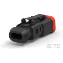 TE Connectivity-2-2303815-3 Connector Discrete Wire Housing Conn Housing PL 2 POS 5.46mm Crimp ST Cable Mount Black Package