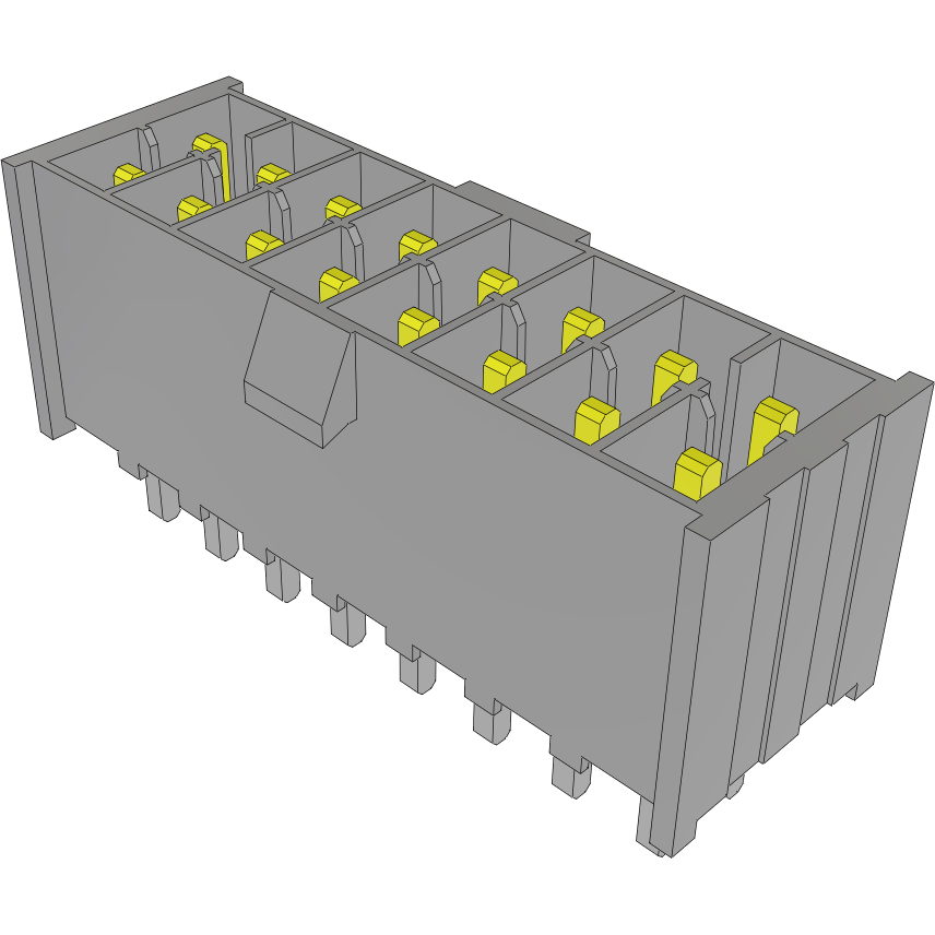 Samtec-IPL1-108-01-S-D-K Connector Headers and PCB Receptacles Conn Wire to Board HDR 16 POS 2.54mm Solder ST Top Entry Thru-Hole Mini Mate® Tube
