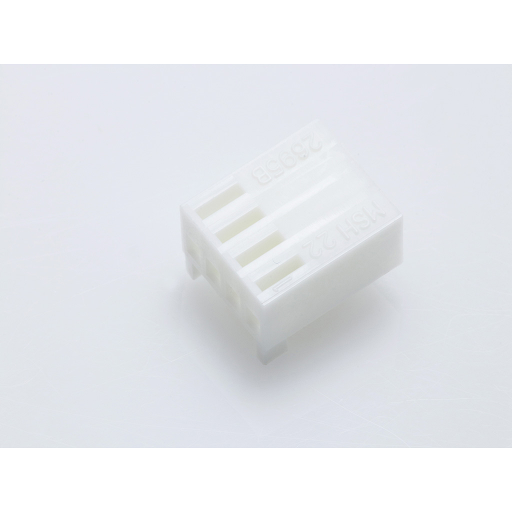Molex-22013047 Connector Discrete Wire Housing Conn Housing RCP 4 POS 2.54mm Crimp ST Cable Mount White KK® Bag