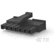 TE Connectivity-1445022-7 Gaine de câblage de raccordement discret Conn Housing RCP 7 POS 3mm Crimp ST Cable Mount Black Tray