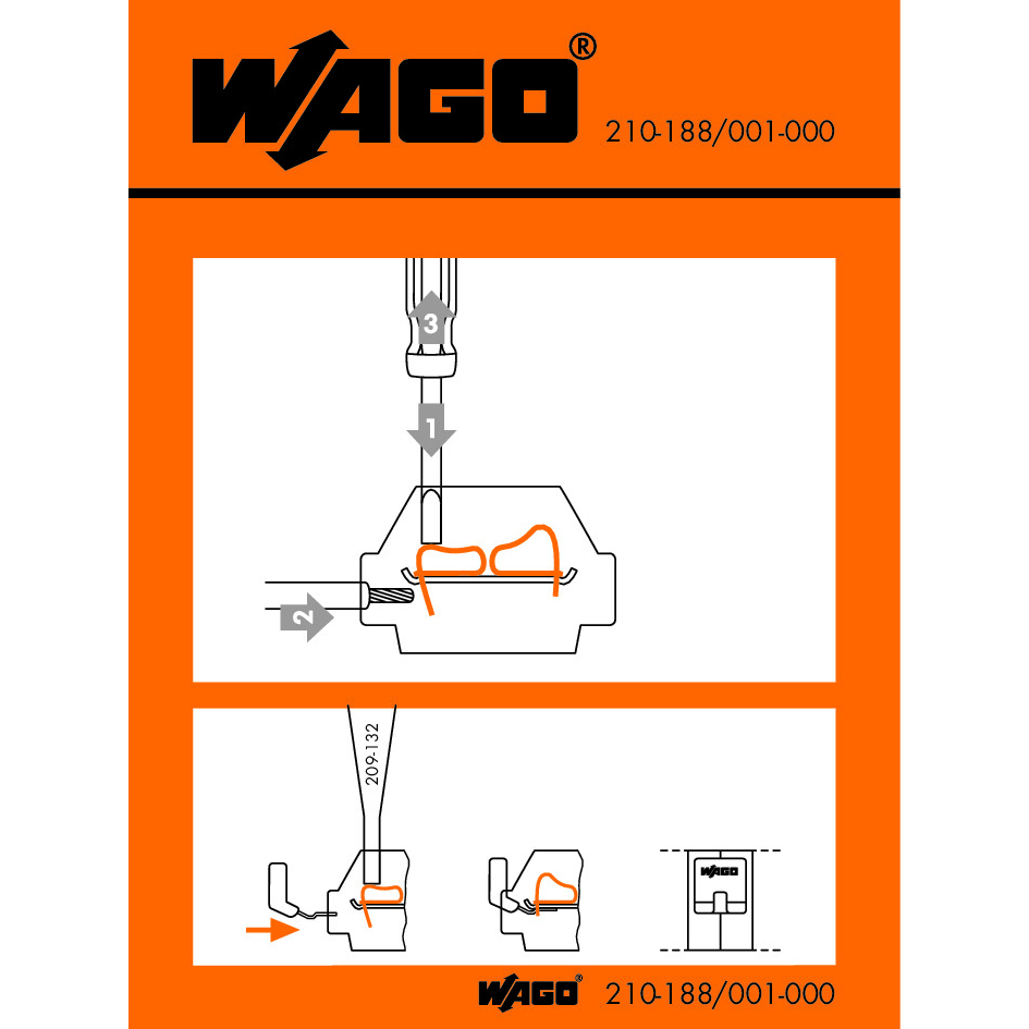 WAGO-210-188/001-000 Steckverbinderzubehör Connector Accessories Sticker Straight Box