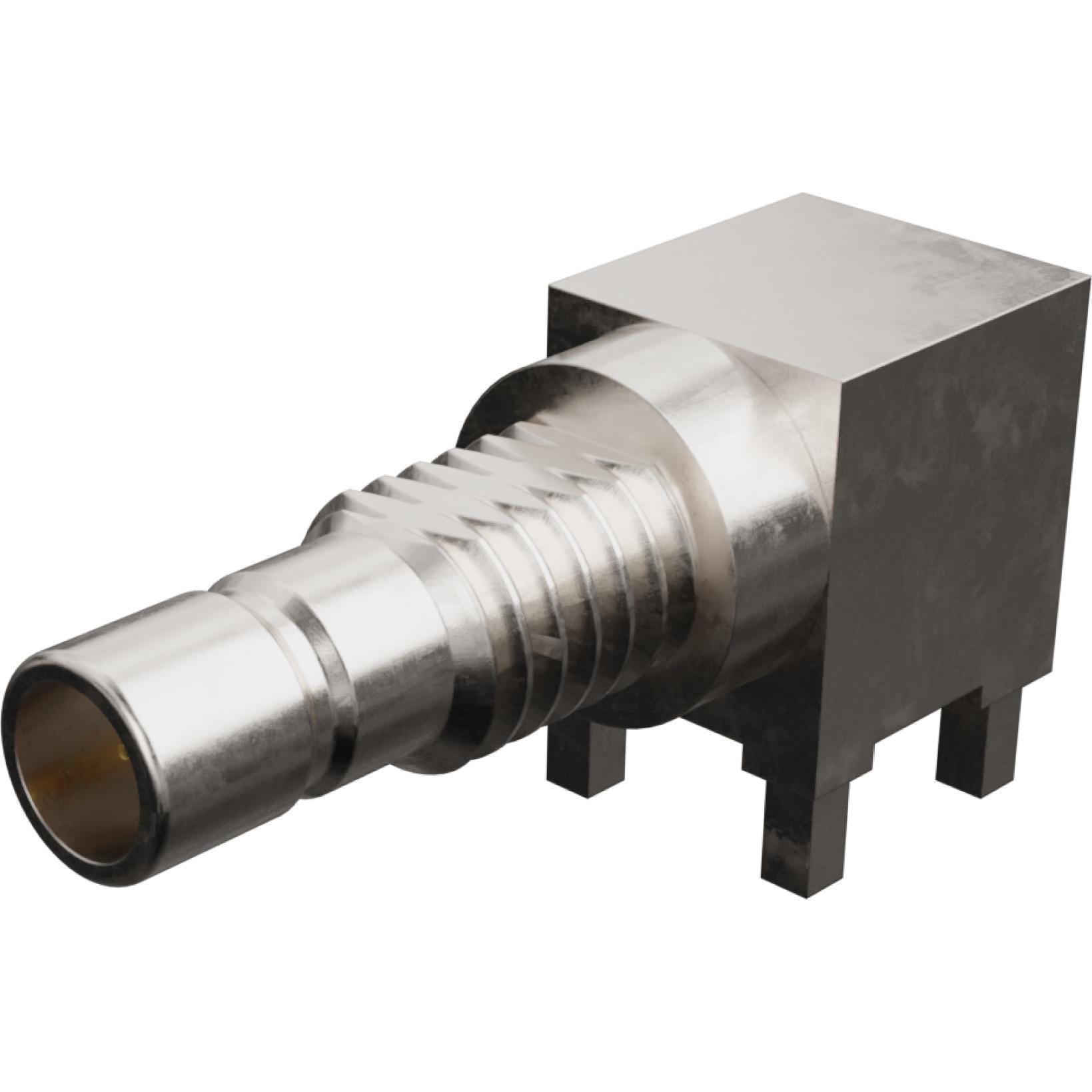 Molex-0734042910 射频连接器 Conn SMB 0Hz to 6GHz 50Ohm Solder RA Thru-Hole F Gold Tray