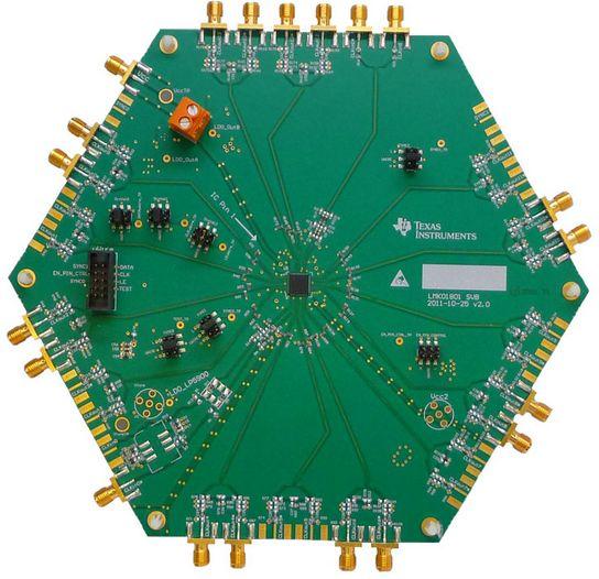 Texas Instruments-LMK01801BEVAL/NOPB Takt und Timing Entwicklung Boards und Kits LMK01801B Logic and Timing Evaluation Board