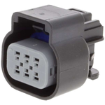 6 Way Black Gt 150 Sealed Female Connector Assembly, Max Current