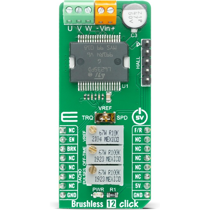 MikroElektronika-MIKROE-4357 Energiemanagement, Entwicklungsplatinen und -kits L6235 Motion Motor Control Click Board